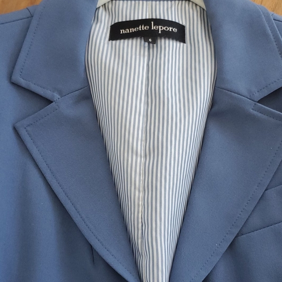 Nanette Lepore Chambray Breezy Blazer - Picture 2 of 6